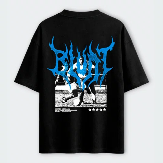 Camiseta Blunt Oversized Garrincha Preto