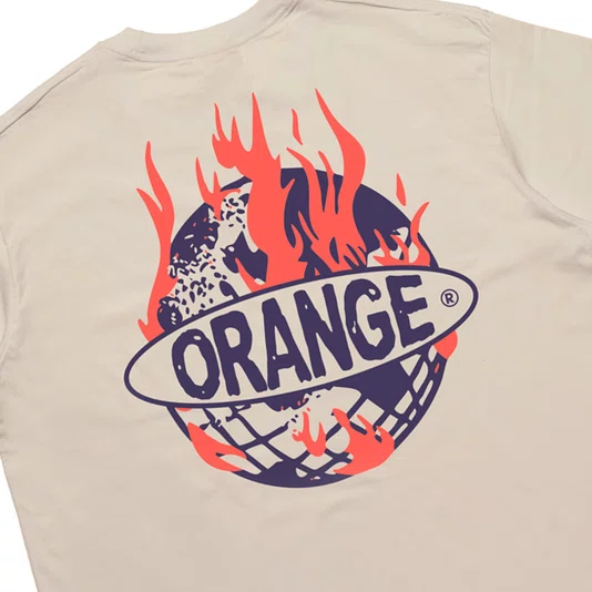 Camiseta Orange Core Glob Bege