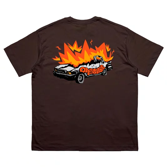 Camiseta Orange Crafted Fire Starter Marrom