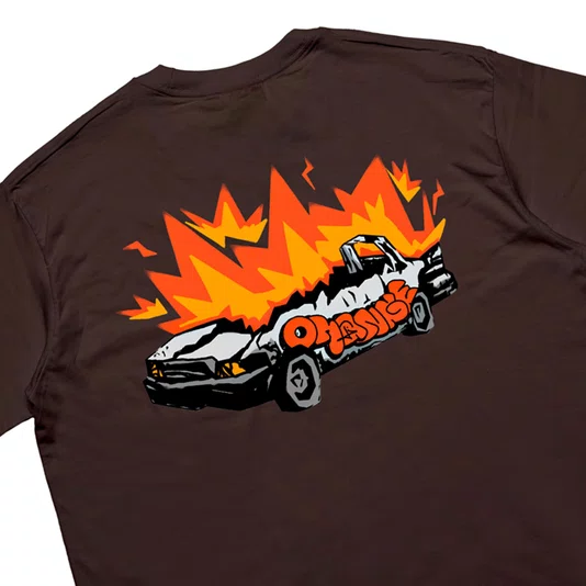 Camiseta Orange Crafted Fire Starter Marrom