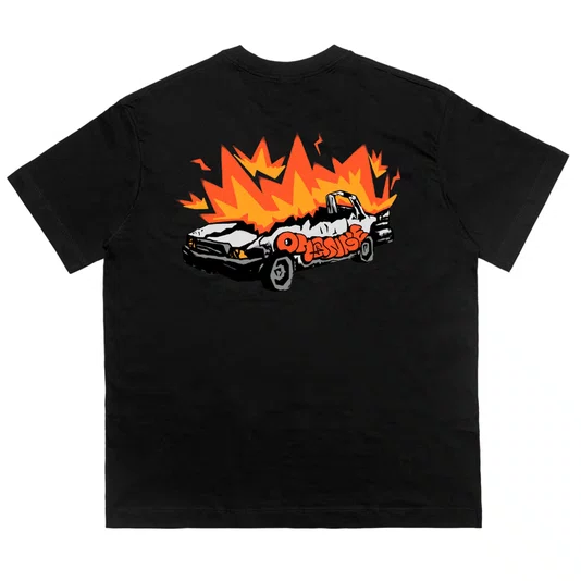 Camiseta Orange Crafted Fire Starter Preto