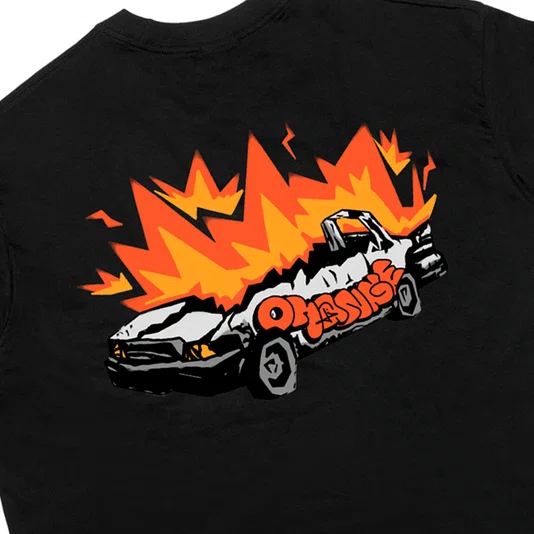 Camiseta Orange Crafted Fire Starter Preto