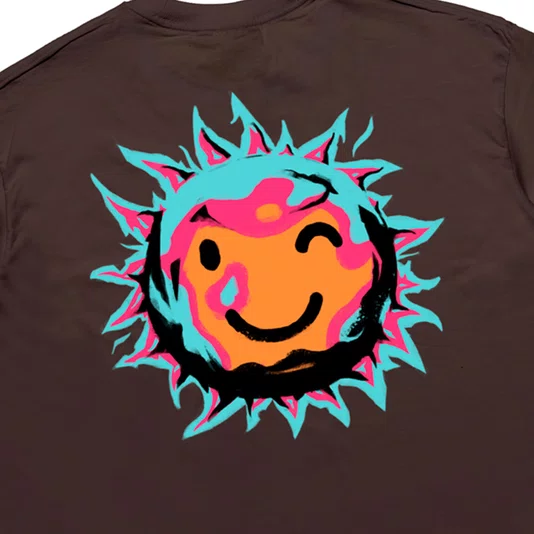 Camiseta Orange Crafted Sunrise Marrom