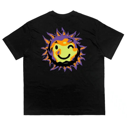 Camiseta Orange Crafted Sunrise Preto