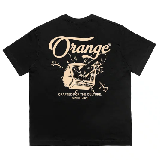 Camiseta Orange Crafted Tv Preto