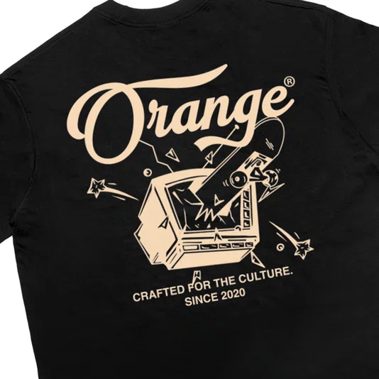 Camiseta Orange Crafted Tv Preto
