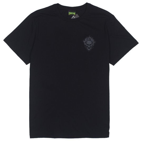 Camiseta Creature Bonehead Flame Preto