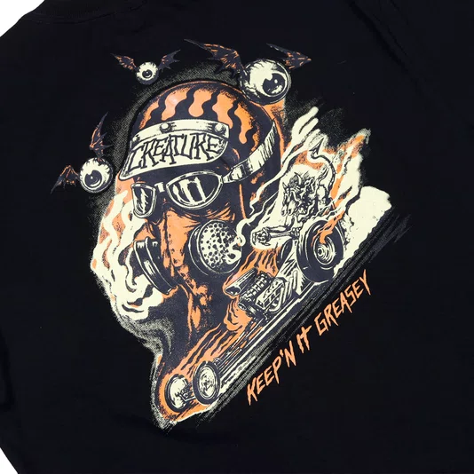 Camiseta Creature Crash And Burn Ss Preto