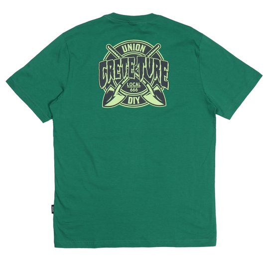 Camiseta Creature Crete-Ture Diy Verde