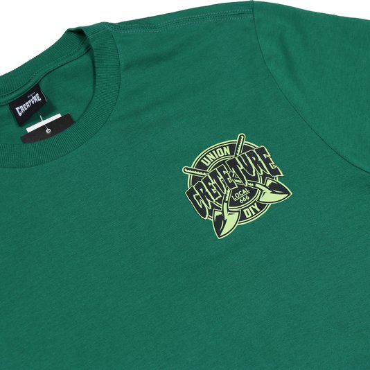 Camiseta Creature Crete-Ture Diy Verde