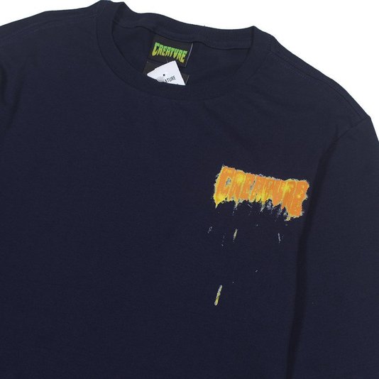 Camiseta Creature Erosion M/L Azul Marinho