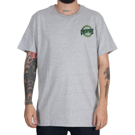 Camiseta Creature Finest Web Cinza Mescla