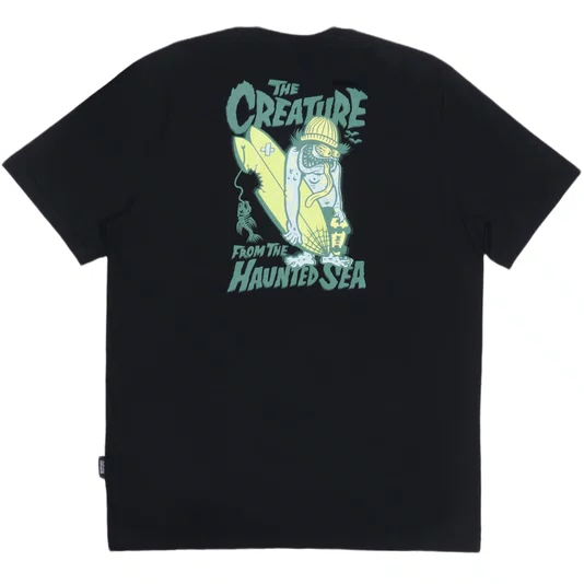 Camiseta Creature Haunted Sea Ss Preto