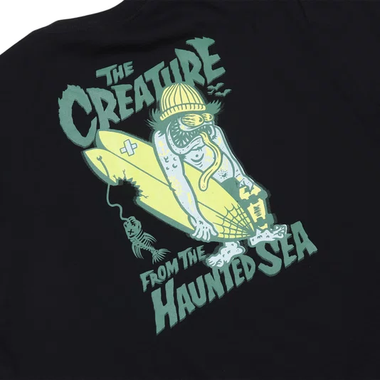 Camiseta Creature Haunted Sea Ss Preto