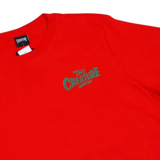 Camiseta Creature Haunted Sea Ss Vermelho