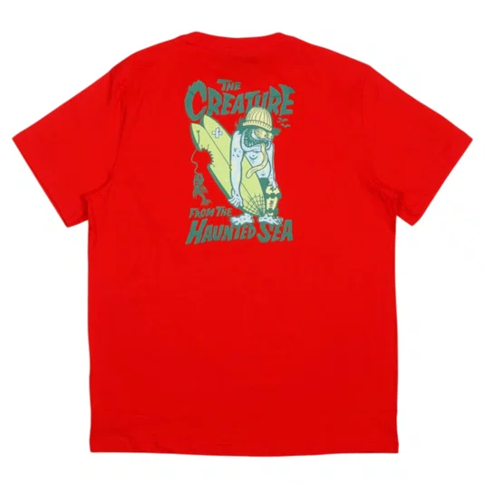 Camiseta Creature Haunted Sea Ss Vermelho