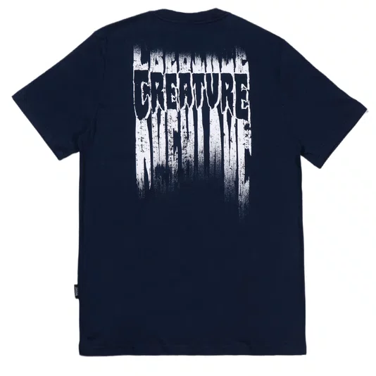 Camiseta Creature Tattered Azul Marinho