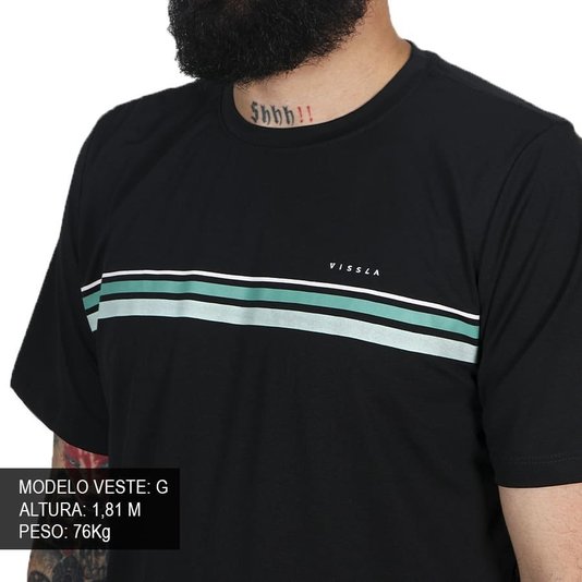 Camiseta De Lycra Vissla The Trip Preto/Verde