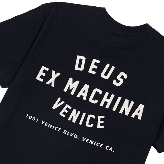 Camiseta Deus Ex Machina Venice Skul Preto