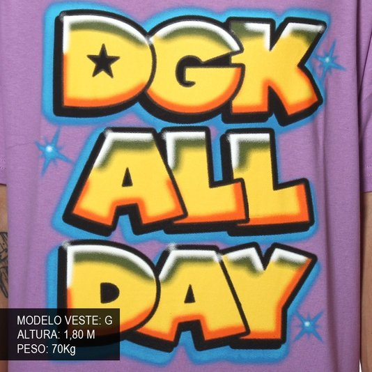 Camiseta DGK Airbrush Lilás