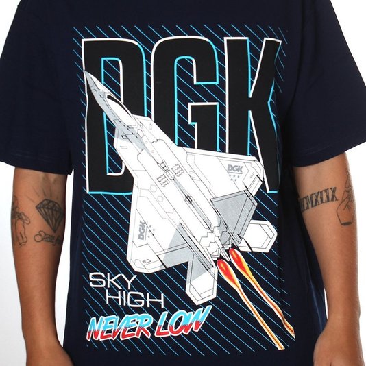 Camiseta DGK Sky High Azul Marinho