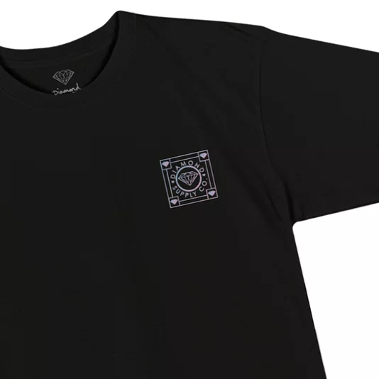 Camiseta Diamond All Over Gems Preto