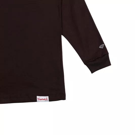 Camiseta Diamond Box Logo M/L Marrom