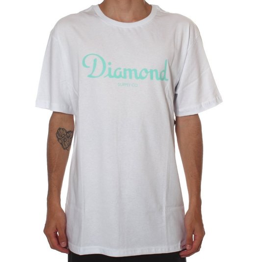 Camiseta Diamond Champagne Sign Branco