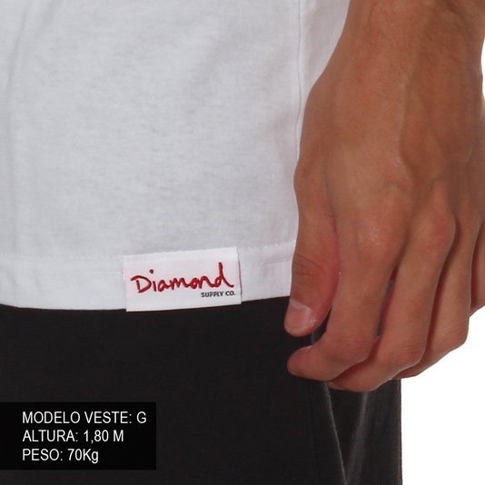 Camiseta Diamond Champagne Sign Branco