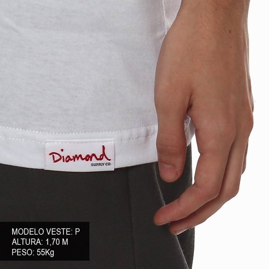 Camiseta Diamond Duplicated Branco