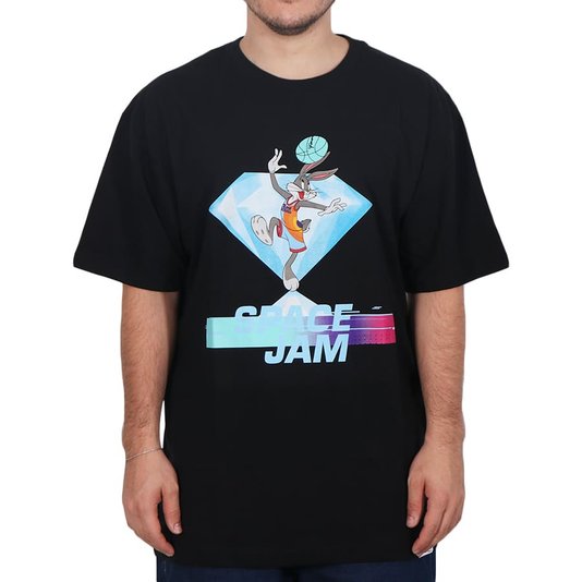 Camiseta Diamond Hook Shot Space Jam Preto