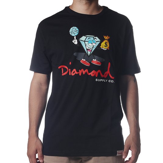 Camiseta Diamond Hoop Dreams Preto