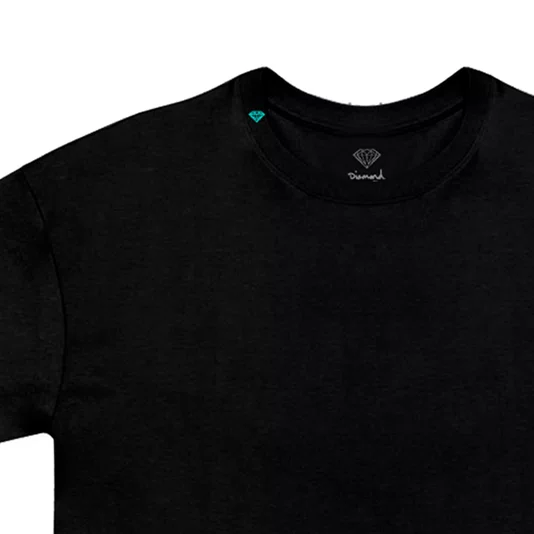 Camiseta Diamond Mini Brilliant Neck Oversized Preto