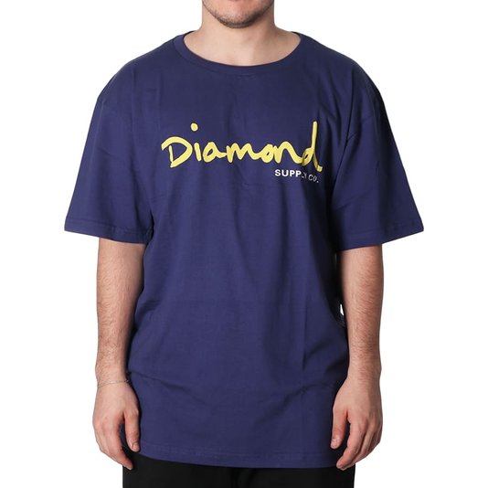 Camiseta Diamond Og Script Roxo