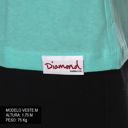 Camiseta Diamond Polo Verde Àgua