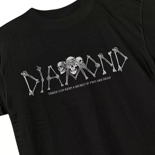 Camiseta Diamond Secrets Die Preto