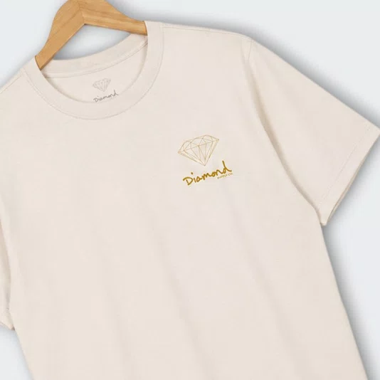Camiseta Diamond Small Og Sign Bege