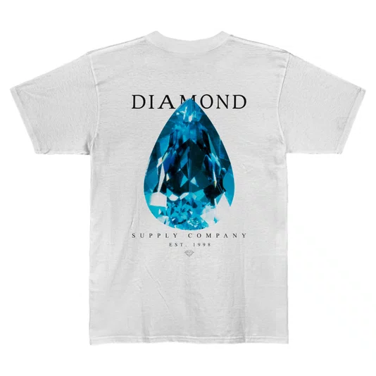 Camiseta Diamond Tear Drop Branco