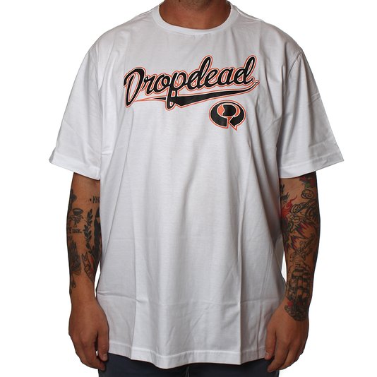 Camiseta Drop Dead Baseball Oversize Branco