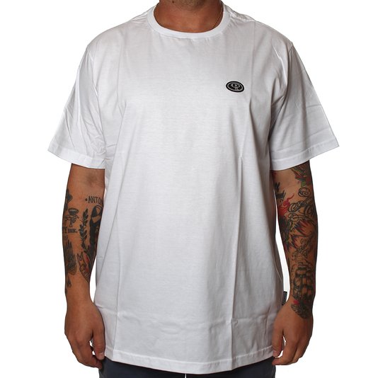 Camiseta Drop Dead Classic Logo 2 Oversize Branco