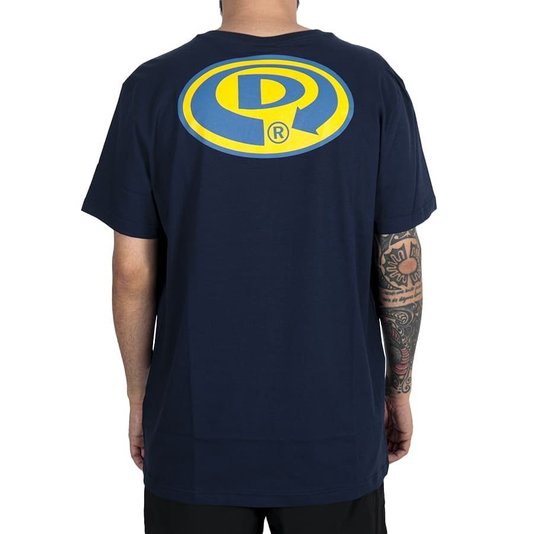 Camiseta Drop Dead Classic Logo Azul Marinho