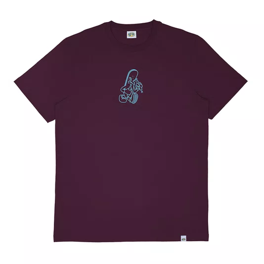 Camiseta Drop Dead Infanto Juvenil Hardgoods Bordo