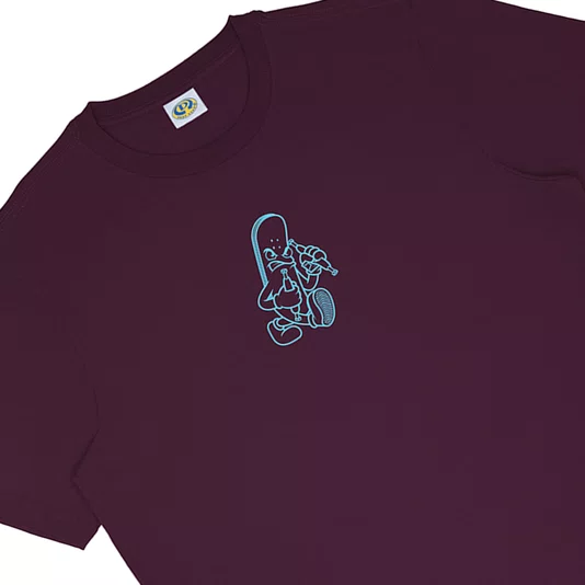 Camiseta Drop Dead Infanto Juvenil Hardgoods Bordo