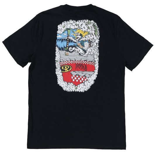 Camiseta Drop Dead Paradise Léo Kakinho Preto