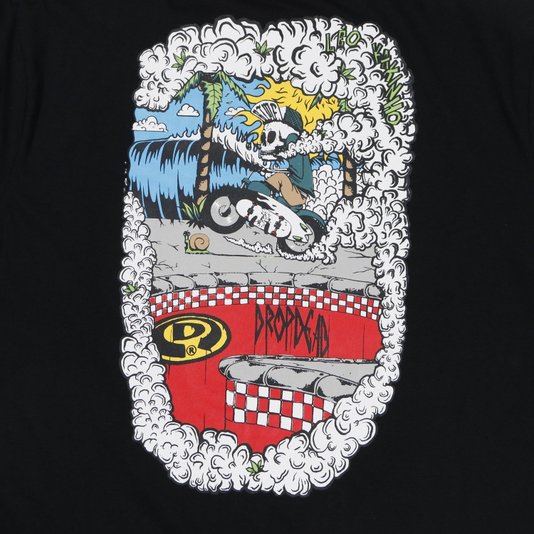 Camiseta Drop Dead Paradise Léo Kakinho Preto