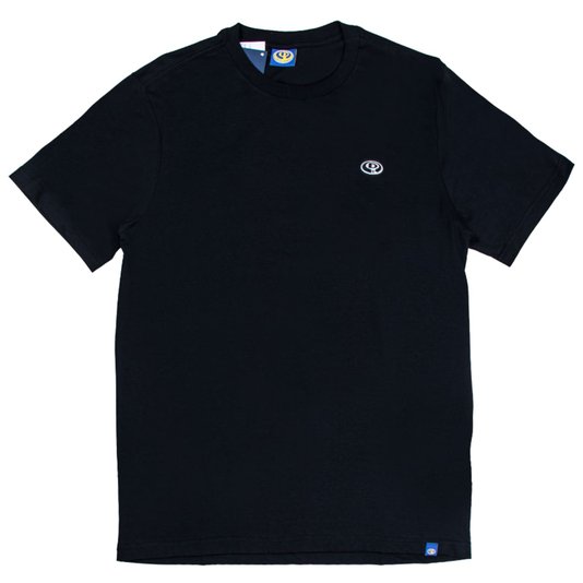 Camiseta Drop Dead Silver Logo Label Preto