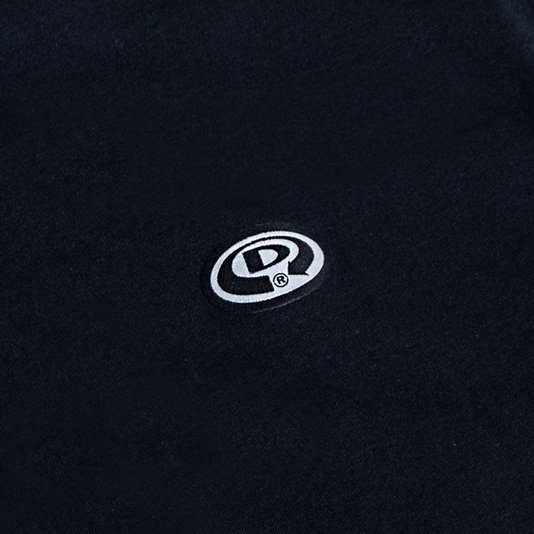Camiseta Drop Dead Silver Logo Label Preto