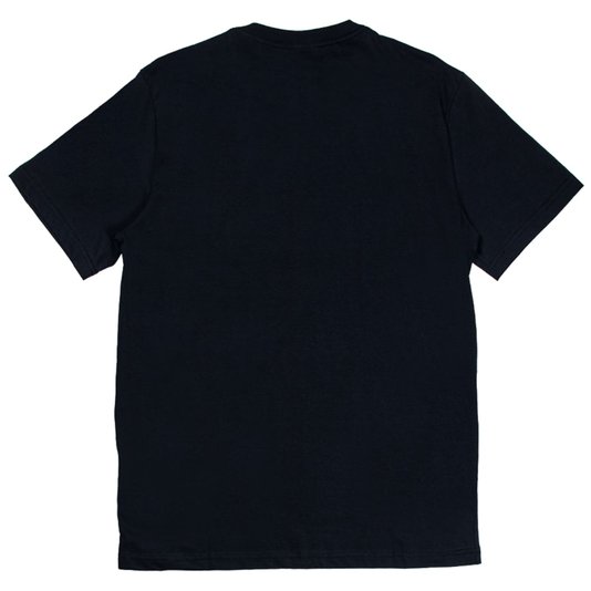Camiseta Drop Dead Silver Logo Label Preto