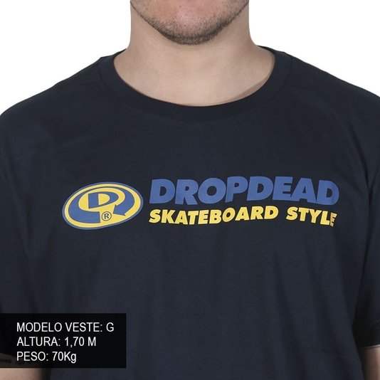 Camiseta Dropdead Classic Skt Style Azul Marinho