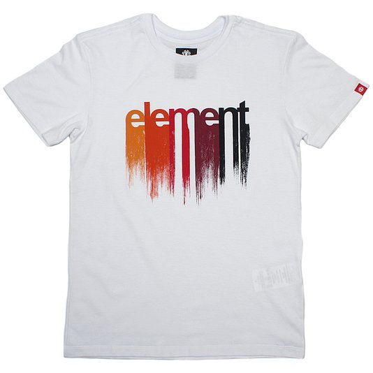 Camiseta Element Drip Juvenil Branco